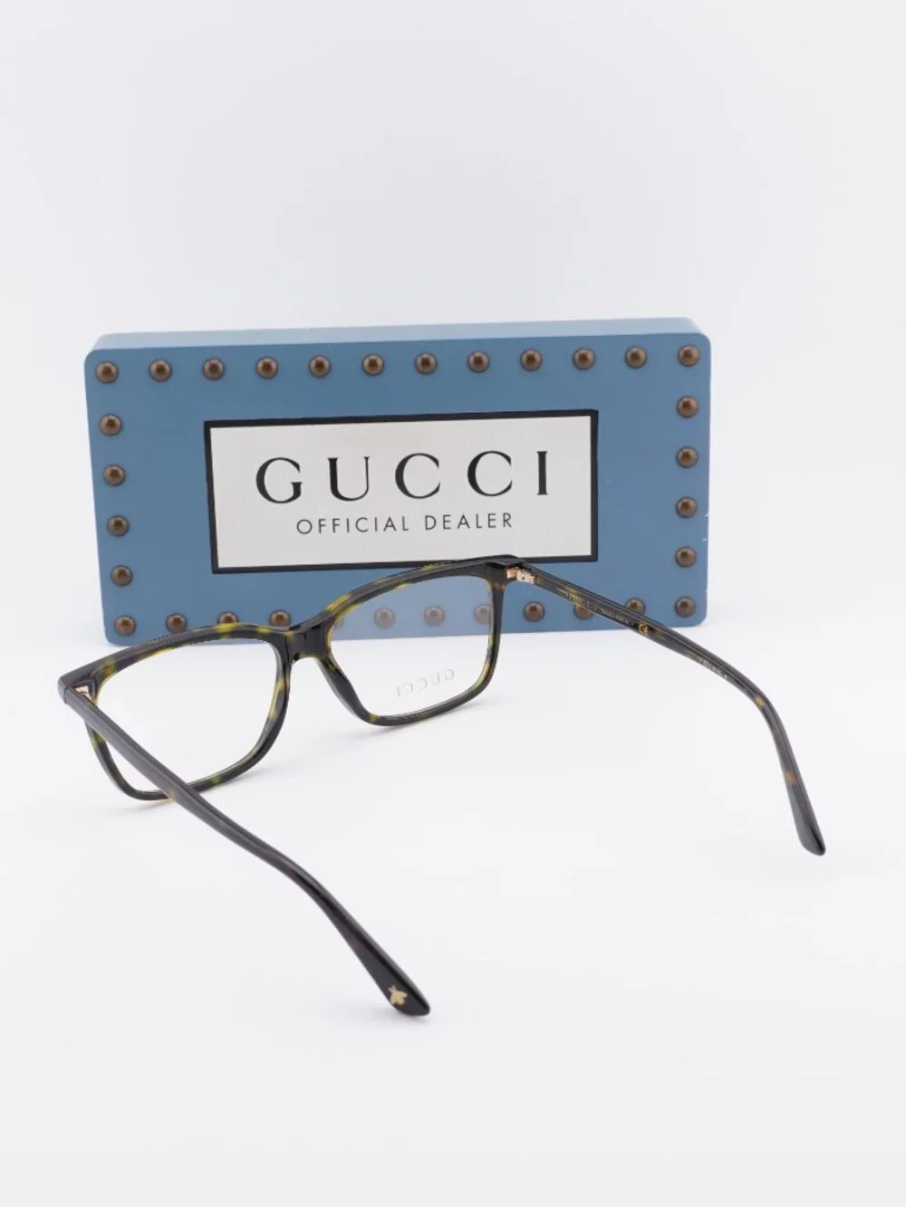 Gucci GG0094O 007 Rectangle Eyeglasses – Gloss Havana 54mm